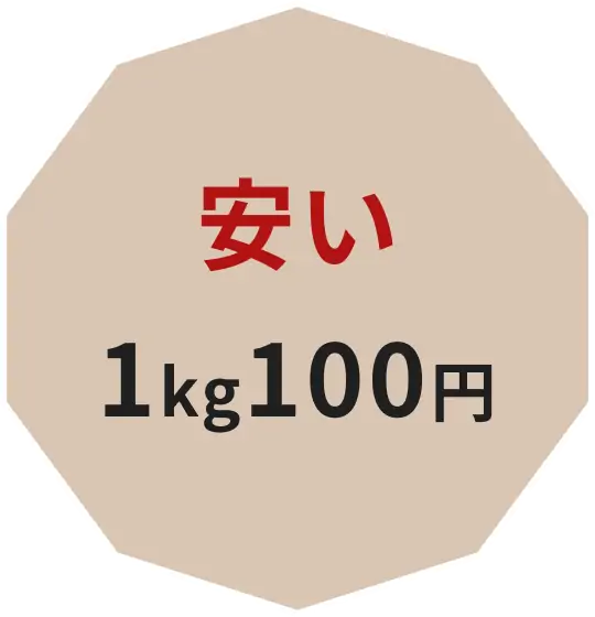 安い 1kg100円